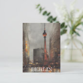 Carte Postale Illustration Berlin Alexanderplatz (Debout devant)