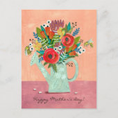 Carte Postale Illustration Boho Flowers (Devant)