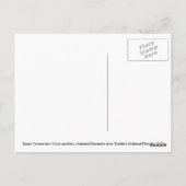 Carte Postale Illustration botanique de l'arbre à coco (Dos)