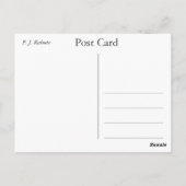 Carte Postale Illustration botanique rose vintage, Redoute (Dos)