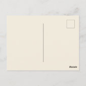 Carte Postale Illustration botanique vintage (Dos)