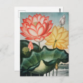 Carte Postale Illustration botanique vintage (Devant / Derrière)