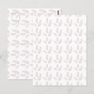 Carte Postale Illustration botanique vintage - Art floral élégan
