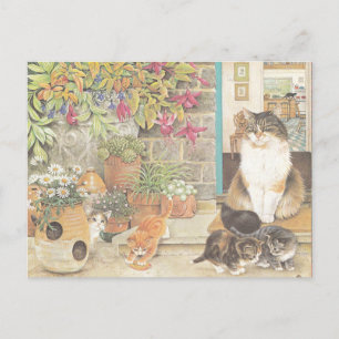Carte postale Illustration Cat