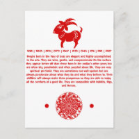 ILLUSTRATION CHINOISE DE PAPERCUT DE CHÈVRE ZODIAC