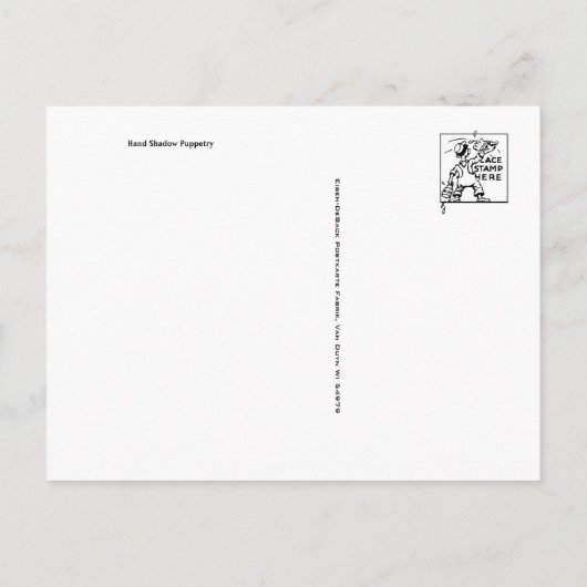 Carte postale Illustration classique (Dos)