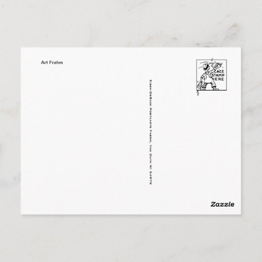 Carte postale Illustration classique (Dos)