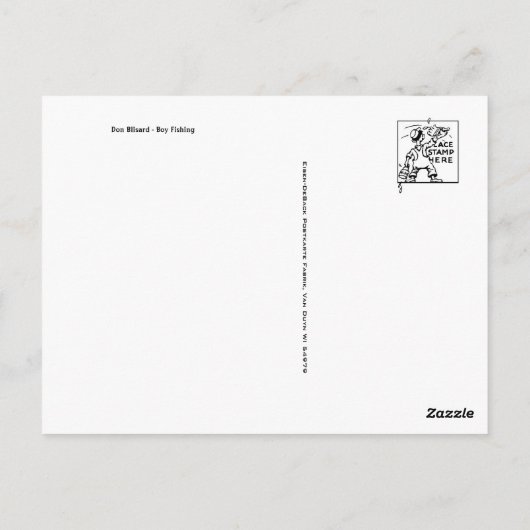 Carte postale Illustration classique (Dos)