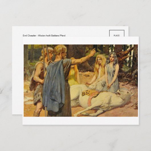 Carte postale Illustration classique (Devant / Derrière)