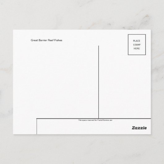 Carte postale Illustration classique (Dos)