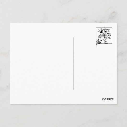 Carte postale Illustration classique (Dos)