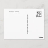 Carte postale Illustration classique (Dos)