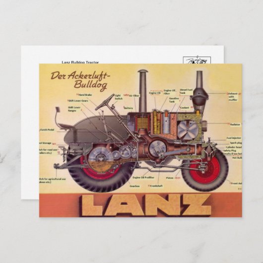 Carte postale Illustration classique (Devant / Derrière)