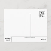 Carte postale Illustration classique (Dos)