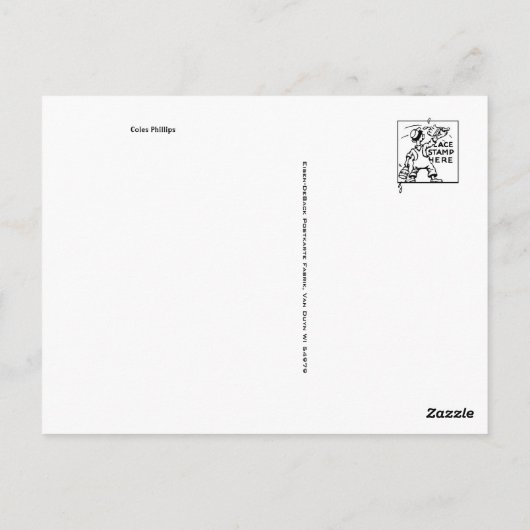 Carte postale Illustration classique (Dos)