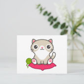 Carte Postale Illustration Cute Kitty (Debout devant)