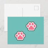 Carte Postale Illustration Cute Kitty (Devant / Derrière)