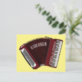 Carte Postale Illustration d'accordion (Debout devant)