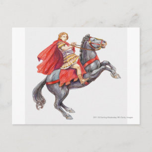 Carte Postale Illustration d'Alexandre le grand