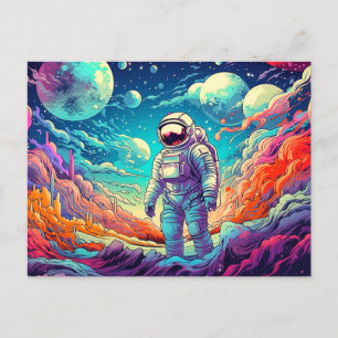 Carte Postale Illustration Dans l'Inconnu