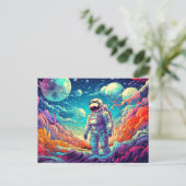 Carte Postale Illustration Dans l'Inconnu (Debout devant)