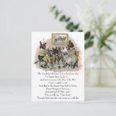 Carte Postale Illustration d'antiquité de l'école Donkey (Debout devant)