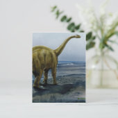 Carte Postale Illustration d'Apatosaurus (Brontosaurus) (Debout devant)