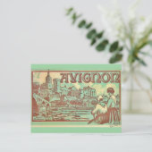 Carte postale illustration d'Avignon France (Debout devant)