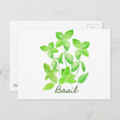 Carte Postale Illustration de base d'aquarelle (Devant / Derrière)