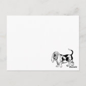 Carte Postale illustration de basses (Dos)