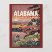 Illustration de bateau sur la rivière Alabama Art