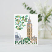 Carte Postale Illustration de Big Ben London (Debout devant)