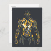 Carte Postale Illustration de Black Lightning (Devant / Derrière)