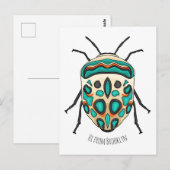Carte Postale Illustration de bug Picasso (Devant / Derrière)