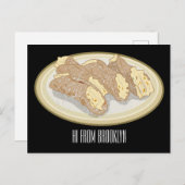 Carte Postale Illustration de Cannoli (Devant / Derrière)