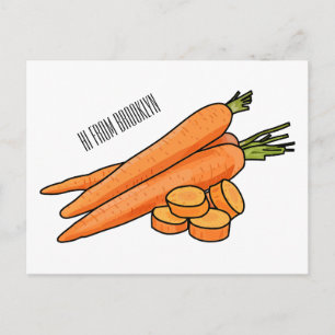 Carte Postale Illustration de carotte