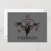 Carte Postale Illustration de Castiel surnaturel (Devant / Derrière)