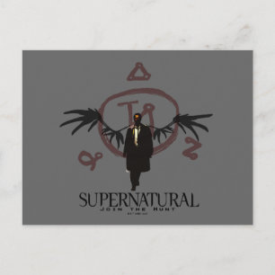 Carte Postale Illustration de Castiel surnaturel
