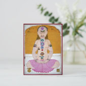 Carte Postale Illustration de Chakra Yoga pour la méditation (Debout devant)