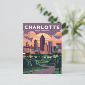 Carte Postale Illustration de Charlotte Caroline du Nord (Debout devant)