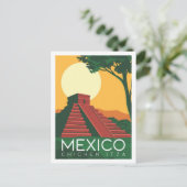 Carte Postale Illustration de Chichen Itza Mexico Travel Place (Debout devant)
