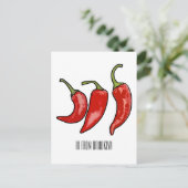 Carte Postale Illustration de chili (Debout devant)