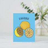 Carte Postale Illustration de citron (Debout devant)