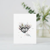 Carte Postale Illustration de coeur d'AMOUR parfaitement imparfa (Debout devant)