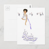 Carte Postale Illustration de Coles Phillips "Fadeaway Girl" But (Devant / Derrière)