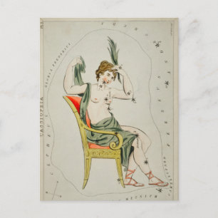 Carte Postale Illustration de constellation vintage