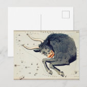 Carte Postale Illustration de constellation vintage (Devant / Derrière)