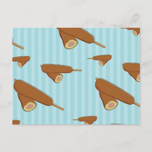 Carte Postale Illustration de Corn Dog (Devant)