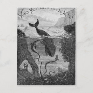 Carte Postale Illustration de couverture "20 000 lieues sous la