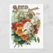 Carte Postale Illustration de couverture du catalogue de graines (Devant)